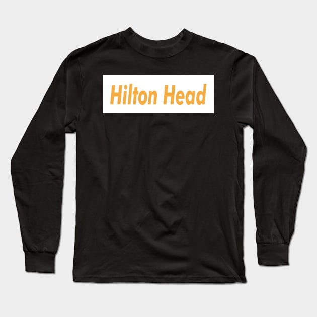 Hilton Head Meat Brown Long Sleeve T-Shirt by WE BOUGHT ZOO